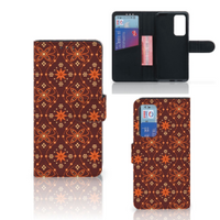 Huawei P40 Telefoon Hoesje Batik Brown - thumbnail