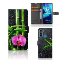 Motorola G8 Power Lite Hoesje Orchidee - thumbnail