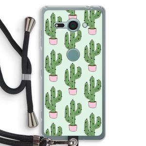 Cactus Lover: Sony Xperia XZ2 Compact Transparant Hoesje met koord