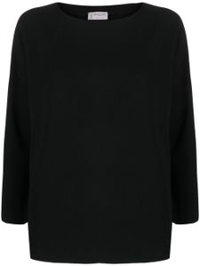 Alberto Biani blouse à col rond - Noir