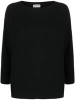 Alberto Biani blouse à col rond - Noir