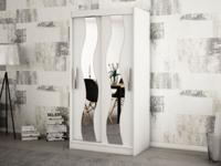 Kast SEWITE 2 schuifdeuren 100 cm wit