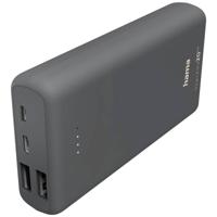 Hama Supreme 20HD Powerbank 20000 mAh LiPo USB-A, USB-C Donkergrijs - thumbnail