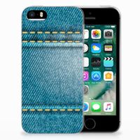 Apple iPhone SE | 5S Silicone Back Cover Jeans - thumbnail