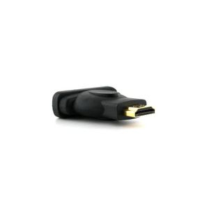 Techly HDMI - DVI-D M/F HDMI DVI-D Zwart kabeladapter/verloopstukje