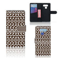 LG Q60 Telefoon Hoesje Aztec Brown
