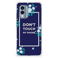 Nokia X30 Anti Shock Case Flowers Blue DTMP - thumbnail