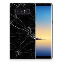 Samsung Galaxy Note 8 TPU Siliconen Hoesje Marmer Zwart - Origineel Cadeau Vader - thumbnail