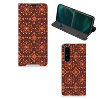 Sony Xperia 5 III Hoesje met Magneet Batik Brown