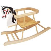 Houten Hobbelpaard Felicia met beugel