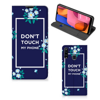 Samsung Galaxy A20s Design Case Flowers Blue DTMP