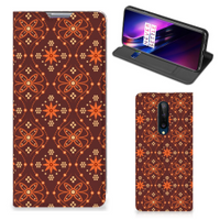 OnePlus 8 Hoesje met Magneet Batik Brown