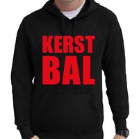 Foute Kerst hoodie/trui KERST BAL zwart voor heren - thumbnail