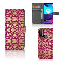 Wallet Case Motorola Moto E20 | E30 | E40 Barok Pink - thumbnail