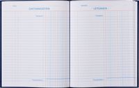 Kasboek 165x210mm 96blz 2 kolommen blauw - thumbnail