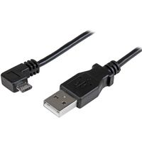 StarTech.com 1 m Micro-USB oplaad en sync kabel M/M Micro-USB haaks naar rechts 30/24AWG - thumbnail