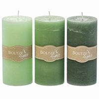 BOLTZE 1008624 kaars gesorteerd groen 15 cm (1 stuk)