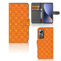 Xiaomi 12 | 12X Telefoon Hoesje Batik Oranje - thumbnail