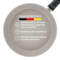 Fissler Ceratal Comfort/Aluminium pan vrij van PFAS/PTFE, keramische coating (Ø 20 cm) keramische braadpan anti-aanbak - inductie, grijs