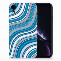 Apple iPhone Xr TPU bumper Waves Blue - thumbnail