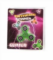 TOM fidget spinner Extreme glitter 7,6 cm groen