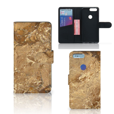 OnePlus 5T Bookcase Marmer Creme OnePlus 5T Bookcase Marmer Creme