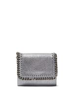 Stella McCartney petit portefeuille métallisé Falabella - Argent