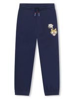 Kenzo Kids pantalon de jogging à imprimé tigre - Bleu - thumbnail