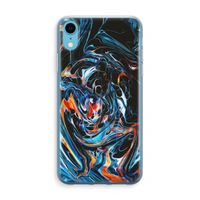 Black Unicorn: iPhone XR Transparant Hoesje - thumbnail