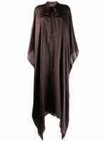 Haider Ackermann chemise longue drapée - Marron - thumbnail