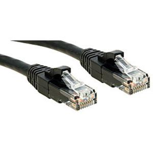 LINDY 45435 RJ45 Netwerkkabel, patchkabel CAT 6 U/UTP 5.00 m Zwart Snagless 1 stuk(s)