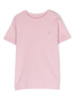 Ralph Lauren Kids t-shirt à logo Polo Pony brodé - Rose