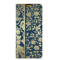 Samsung Galaxy M52 Smart Cover Beige Flowers - thumbnail