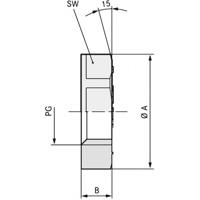 LAPP 53019080 SKINTOP GMP-GL PG 42 RAL 7001 SGY Contramoer PG42 Polyamide Zilver-grijs (RAL 7001) 25 stuk(s) - thumbnail