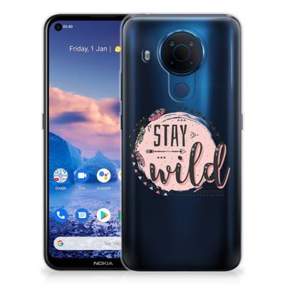 Nokia 5.4 Telefoonhoesje met Naam Boho Stay Wild