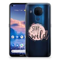 Nokia 5.4 Telefoonhoesje met Naam Boho Stay Wild