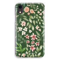 Botanical green sweet flower heaven: iPhone XR Volledig Geprint Hoesje - thumbnail