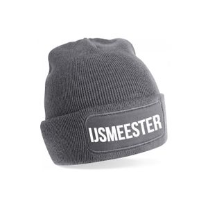 IJsmeester muts - unisex - one size - grijs One size  -