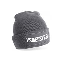 IJsmeester muts - unisex - one size - grijs One size  -