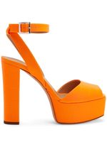 Giuseppe Zanotti sandales Betty 120 mm à plateforme - Orange - thumbnail