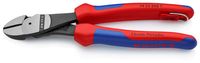 Knipex Kracht-Zijsnijtang 12 gr. gebogen 200 mm - 74 22 200 T BK - 7422200TBK - thumbnail