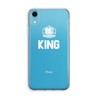 King zwart: iPhone XR Transparant Hoesje