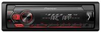 Pioneer autoradio USB, RDS tuner, 1/2 DIN met AUX-In en USB rood