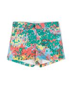 Stella McCartney Kids short à imprimé abstrait - Vert - thumbnail