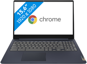 Lenovo IdeaPad 3 Chrome 15IJL6 Chromebook 39,6 cm (15.6") Full HD Intel® Celeron® N N4500 8 GB LPDDR4x-SDRAM 128 GB eMMC Wi-Fi 6 (802.11ax) ChromeOS Blauw