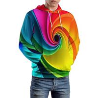 grafische herenmode 3D-print hoodie vakantie streetwear hoodies geel capuchon 3D-print print fleece winter lente herfst designer sweatshirt met capuchon Lightinthebox - thumbnail