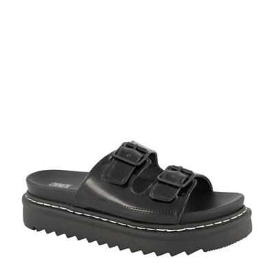 Oxmox plateau slippers zwart
