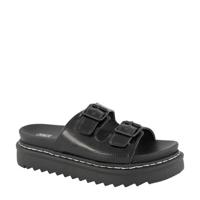 Oxmox plateau slippers zwart