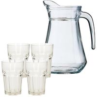 Waterkan met 4 drink glazen