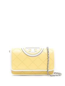 Tory Burch sac à bandoulière à design matelassé - Jaune